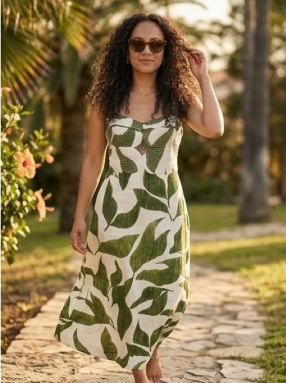 Antonio Melani Finley Linen Blend Sweetheart Maxi Dress NWOT Size 6 $249 - Picture 2 of 11